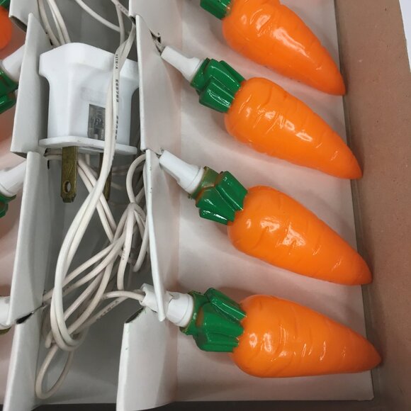 New Cottontale Collection 10 Carrot Lights String Easter Spring Decor Vintage - Picture 9 of 16